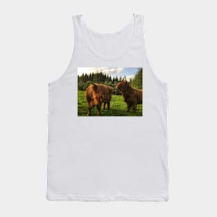 Scottish Highland Cattle Calves 2010 Tank Top